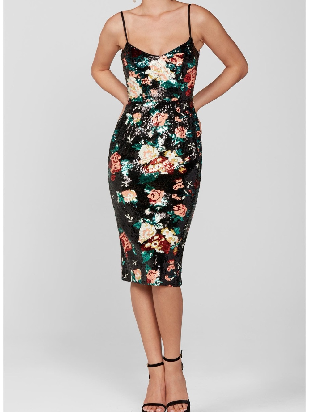 HELSI Hayden Sequin Midi Cocktail Dress
- Black Multi Size XS NWT